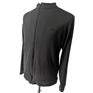 Oasics Men's Full Zip Long Sleeve Track Jacket Black XL